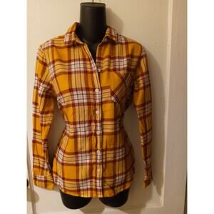 Old Navy Plaid Flannel Shirt The Classic Shirt Women’s Size S